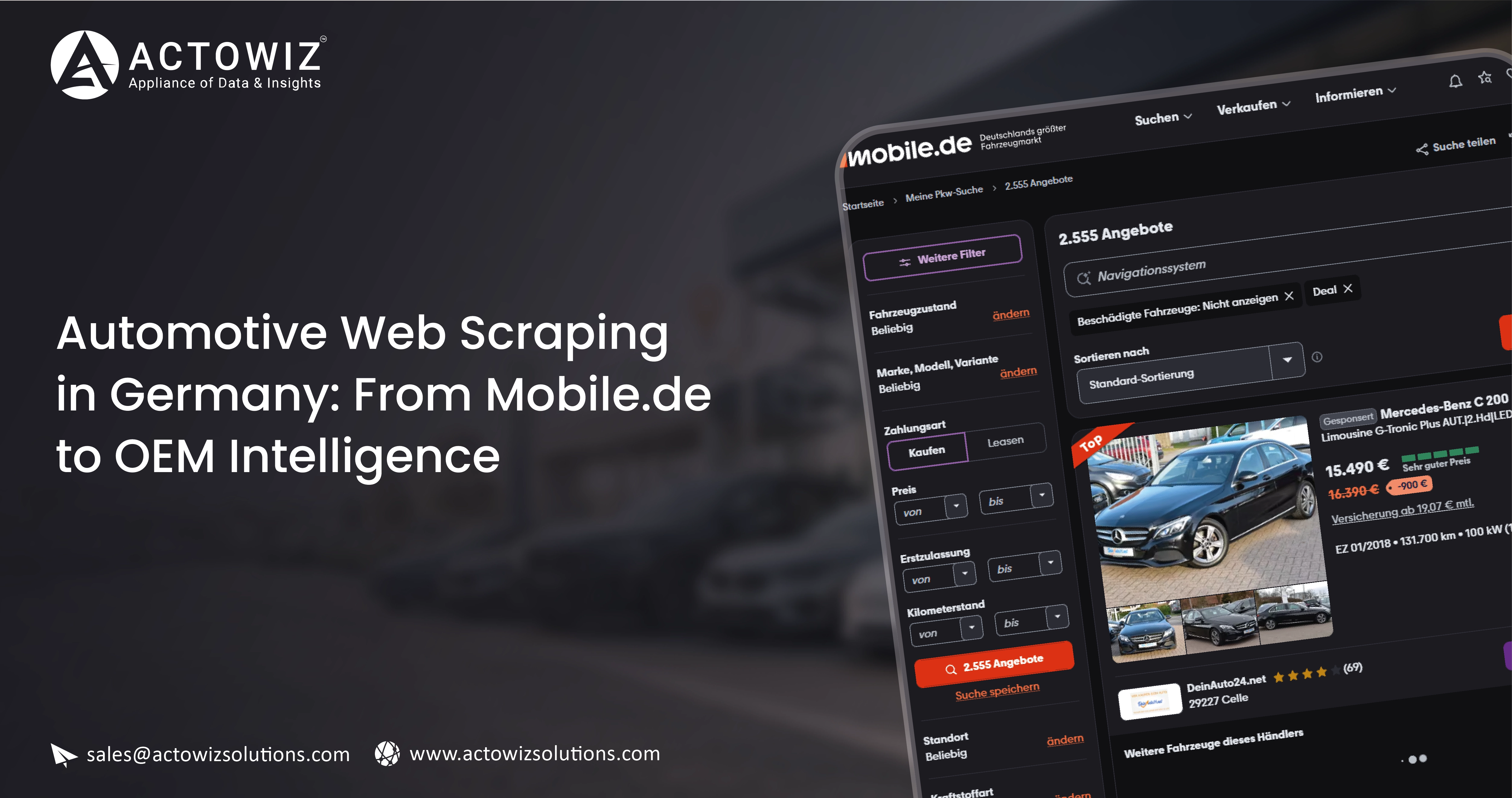 Automotive Web Scraping in Germany: From Mobile.de to OEM Intelligence